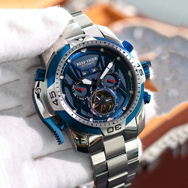 Chronograph Flyback Watch - Montre mécanique automatique pour homme, boîtier