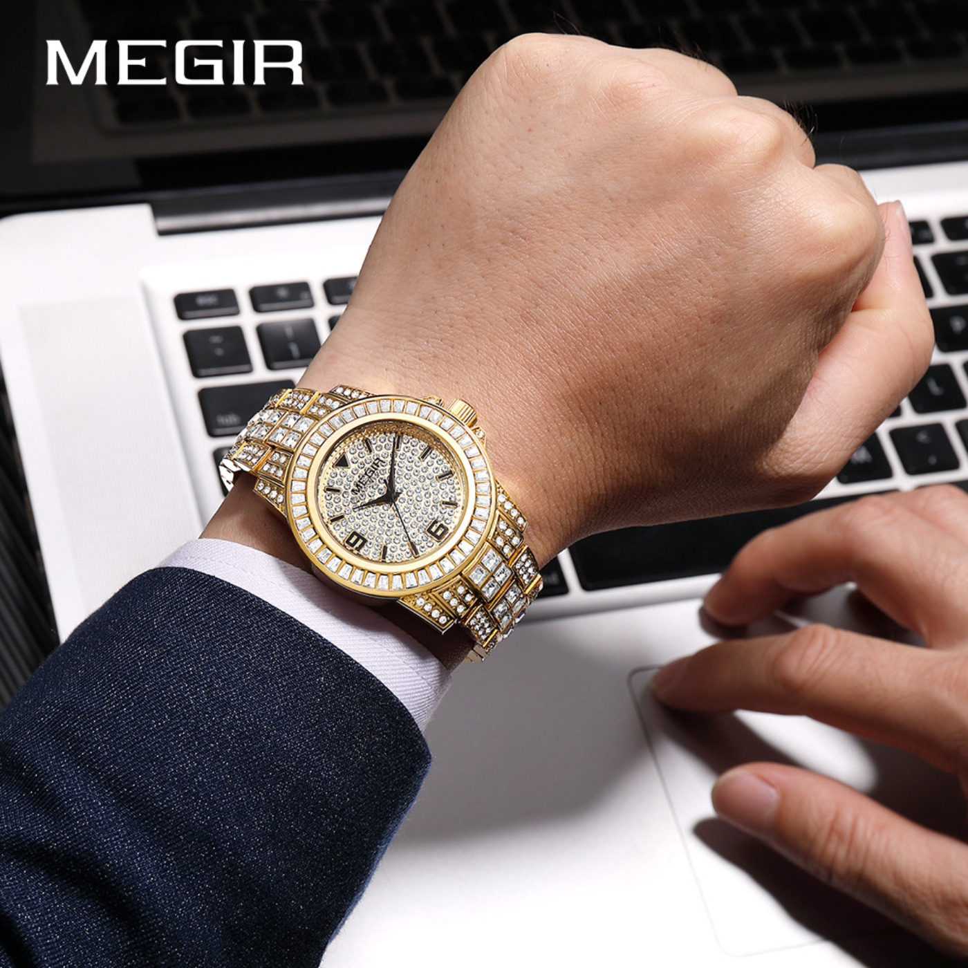 Montres de luxe MEGIR avec dia - Luxury Watch Strap avis et prix
