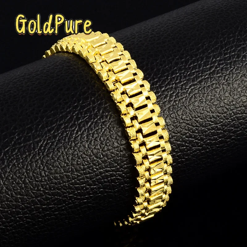 Bracelet de montre large en or - Luxury Watch Service avis et prix
